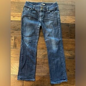 CAbi Lou Lou Straight Leg Style 201 Dark Wash Jeans- size 10